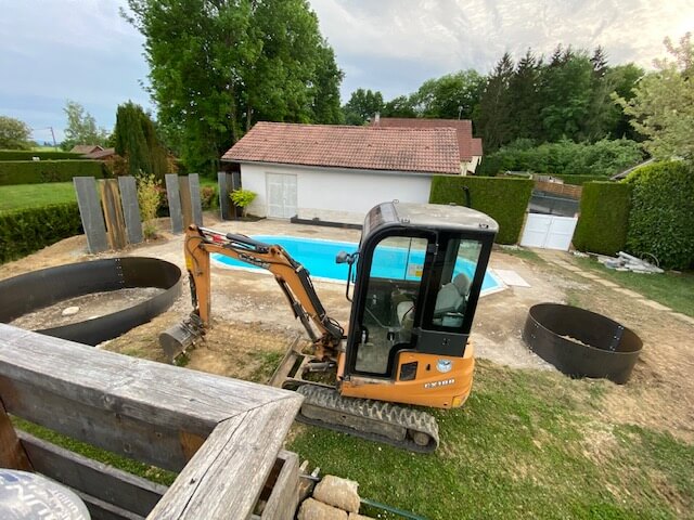 piscine pendant rénovation