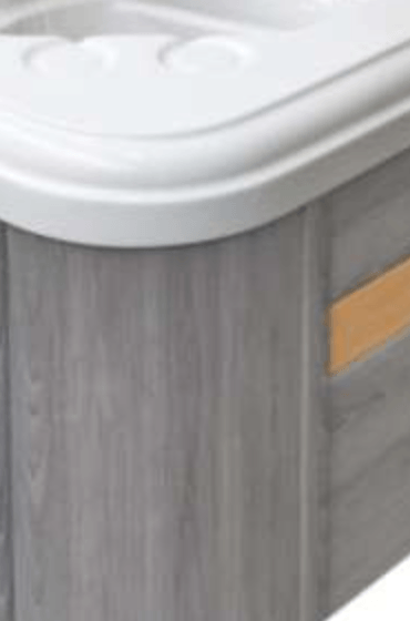 Mystic Mountain grey / Cuve blanc marbré